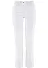Stretchbyxa med raka ben Mid Waist, bonprix