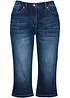 Jeansbermudas Mid Waist, med bekväm midja, bonprix