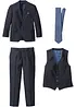 Kostym med väst och slips (4 delar) Regular Fit, bonprix