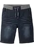 Stretchiga jeansshorts, normal passform, bonprix