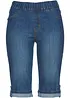 Jeansbermudas med resårmidja, bonprix