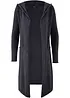 Lång cardigan med luva, bonprix
