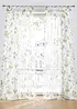 Gardin med blommönster i återvunnen polyester (1-pack), bonprix