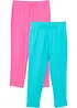 3/4-barnleggings med ekologisk bomull (2-pack), bonprix