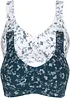BH utan bygel (2-pack) i ekologisk bomull, bonprix