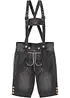 Folkdräktsinspirerade jeansbermudas, normal passform, bonprix