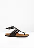 Bekväm skinnsandal, bonprix