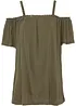 Cold shoulder-topp i mjuk viskos, bonprix