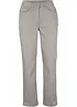 Stretchbyxa med raka ben Mid Waist, bonprix