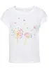 T-shirt med blomtryck, bonprix