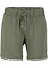 Jerseyshorts med bekväm midja och spets, bonprix