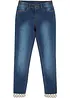 Fodrade jeans med flanellfoder, för flickor, bonprix