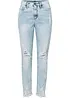 Mom jeans med destroyed-effekter, bonprix