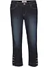 Korta jeans med medelhög midja, smal passform, bonprix