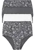 Midjetrosa (4-pack) med skön bomull, bonprix