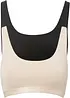 BH-topp med ekologisk bomull (2-pack), bonprix