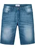 Stretchiga jeansshorts med förstärkt gren, normal passform, bonprix
