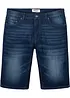 Stretchiga jeansshorts med förstärkt gren, normal passform, bonprix