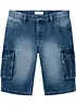 Jeansshorts med cargofickor, Relaxed Fit, bonprix