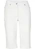 Stretchiga jeansbermudas med uppvikta benslut, bonprix
