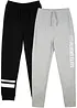Joggingbyxa i mjuk bomullsmix för barn (2-pack), bonprix