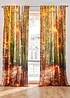 Gardinlängd med höstigt motiv och LED-belysning (1-pack), bonprix