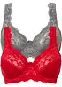 Minimizer-BH med vadderade axelband (2-pack), bonprix