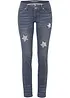 Skinny Jeans Low Waist, med stjärnor, bonprix