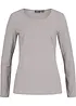Långärmad topp (2-pack), bonprix