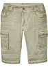 Stretchiga bermudas i cargomodell med bekvämt snitt, normal passform, bonprix