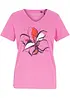 T-shirt med blommigt tryck, bonprix