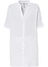 Lång muslinblus i oversizemodell av bomullsmuslin, bonprix