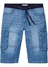 Långa jeansbermudas, Relaxed Fit, bonprix