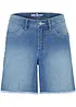 Stretchiga jeansshorts, Mid Waist, bonprix