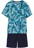 Kort pyjamas av ren bomull (2 delar), bonprix