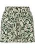 Mönstrade jerseyshorts av elastisk bomullsmix, bonprix