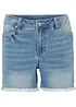 Jeansshorts med medelhög midja, bonprix