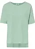 T-shirt gjord av bomull i oversizemodell med slits i sidan, bonprix