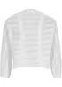 Bolero med virkad look och halvlånga ärmar, bonprix