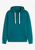 Sweatshirt med huva i ren bomull, bonprix