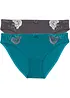 Trosa med broderi (2-pack), bonprix