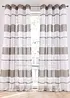 Transparent gardin med tvärränder (1-pack), bonprix