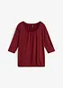 Oversizetopp i materialmix, bonprix