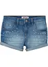 Jeansshorts med medelhög midja, bonprix