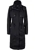 Lång figursydd trenchcoat med huva, lätt fodrad, bonprix