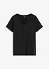 T-shirt i bomull och viskos, bonprix