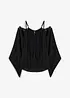 Cold shoulder-blus av mjuk viskos, bonprix