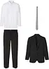 Kostym med skjorta och slips (4 delar), Regular Fit, bonprix