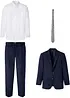 Kostym med skjorta och slips (4 delar), Regular Fit, bonprix