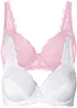 BH med bygel och fin spets (2-pack), bonprix